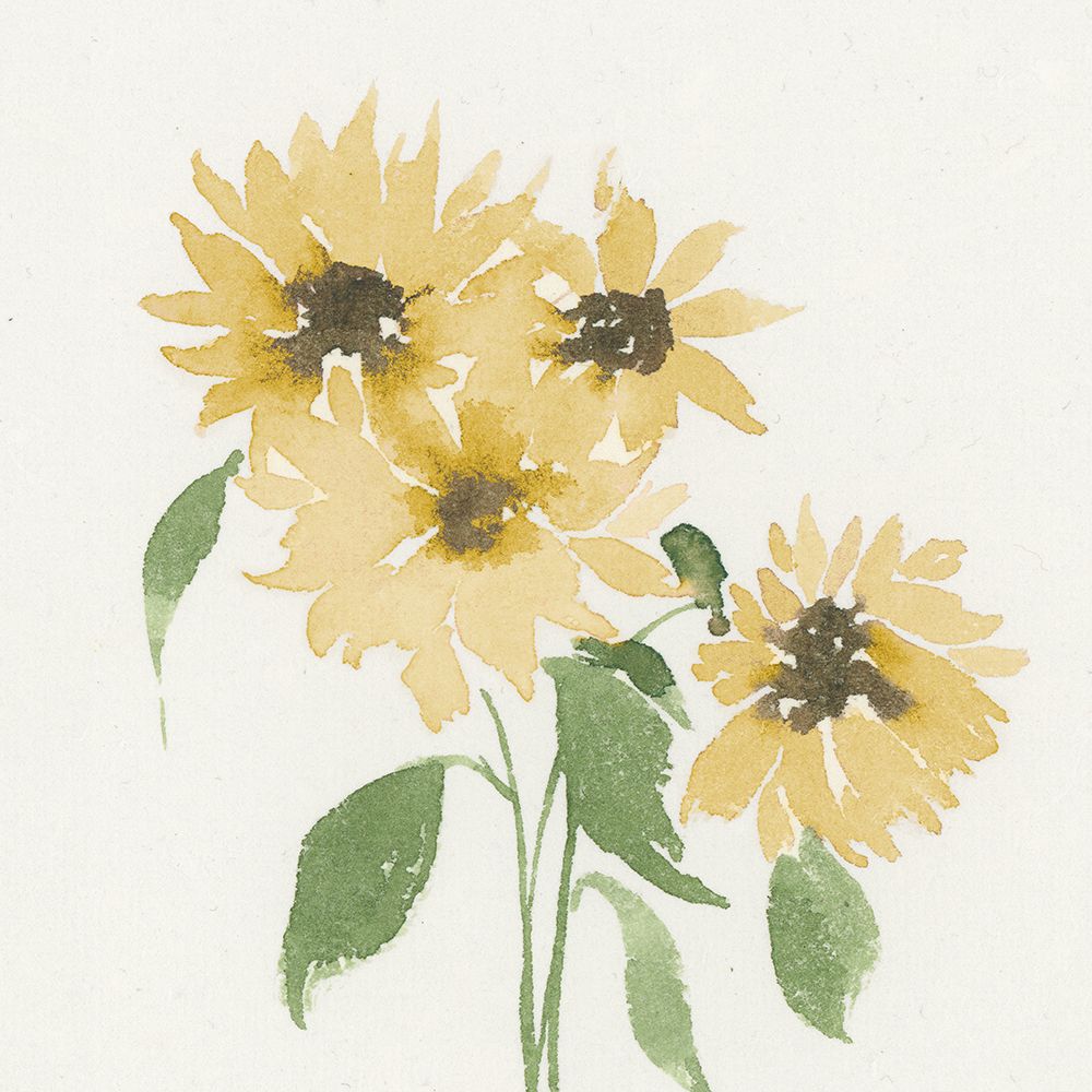 Watercolor Sunflowers art print by Lucille Price for $57.95 CAD