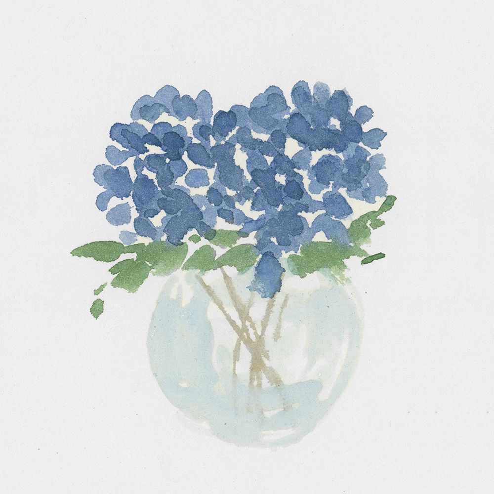 Hydrangea Still Life II art print by Lucille Price for $57.95 CAD
