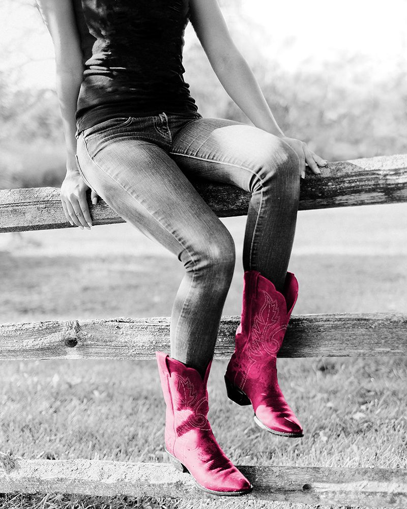 Cowgirls Love Pink Boots art print by SD Graphics Studio for $57.95 CAD