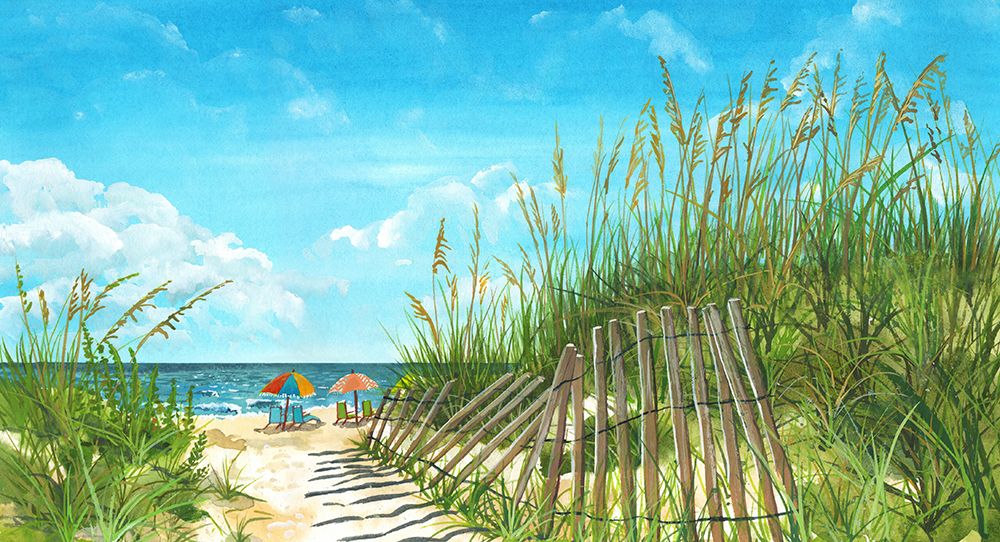 Walk To The Beach art print by Erica Christopher for $57.95 CAD