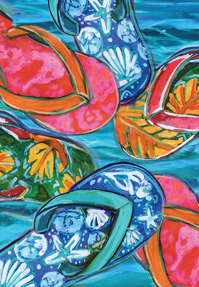 Beach Flops art print by Erica Christopher for $57.95 CAD