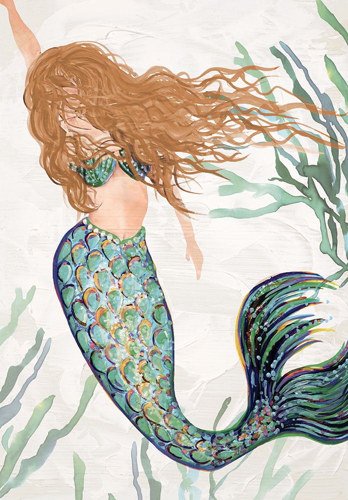 Mermaid II art print by Erica Christopher for $57.95 CAD