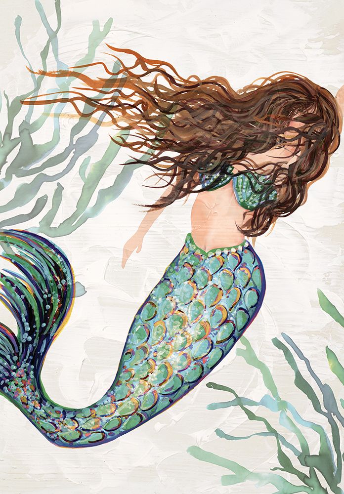 Mermaid I art print by Erica Christopher for $57.95 CAD