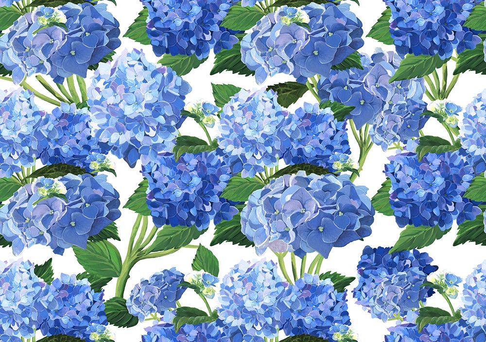 Blue Hydrangeas art print by Erica Christopher for $57.95 CAD