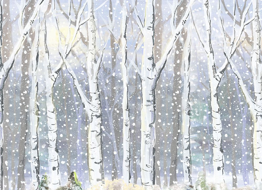 Winter Wonderland Birch Forest art print by Erica Christopher for $57.95 CAD