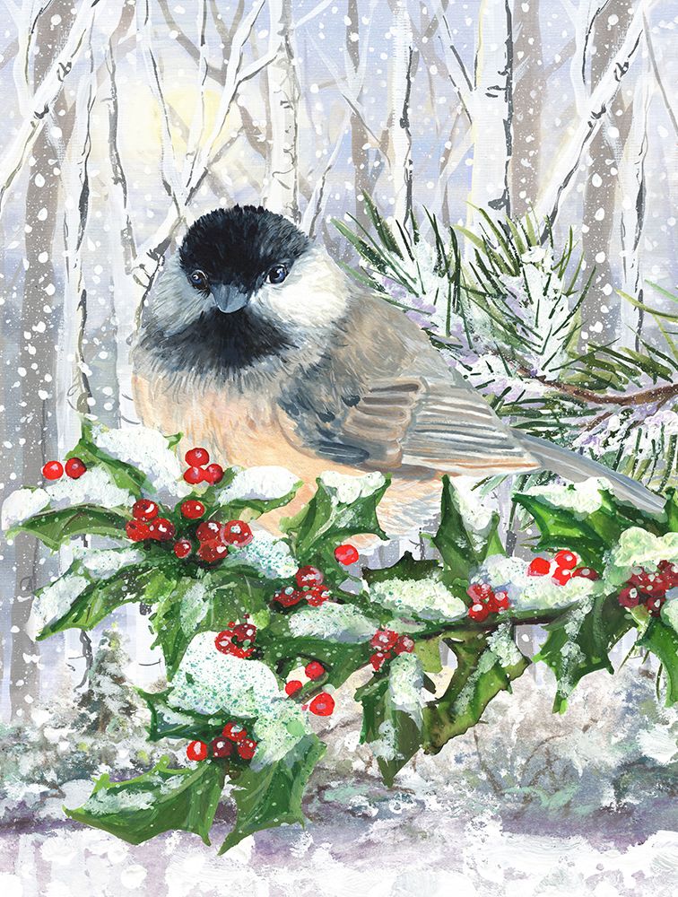 Holiday Cardinal art print by Erica Christopher for $57.95 CAD
