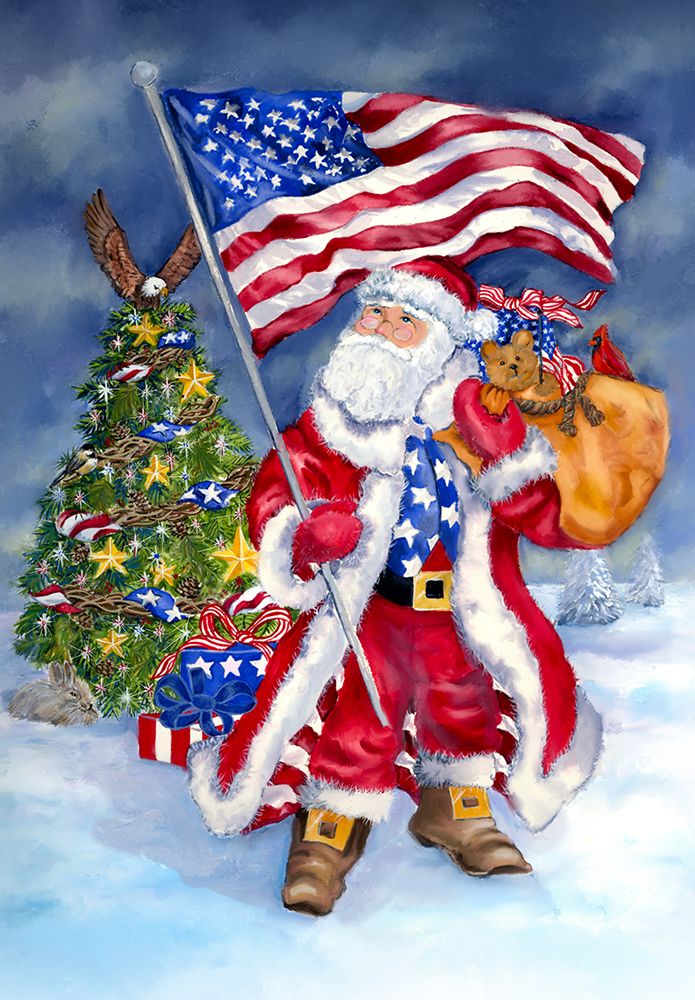 USA Santa art print by Erica Christopher for $57.95 CAD