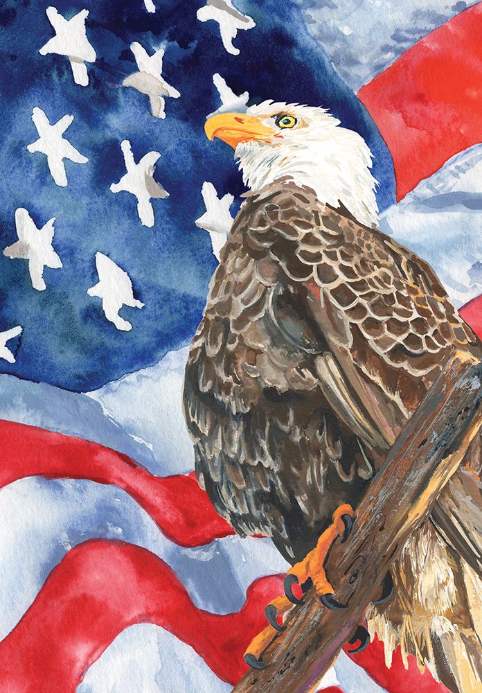 American Flag and Eagle art print by Erica Christopher for $57.95 CAD