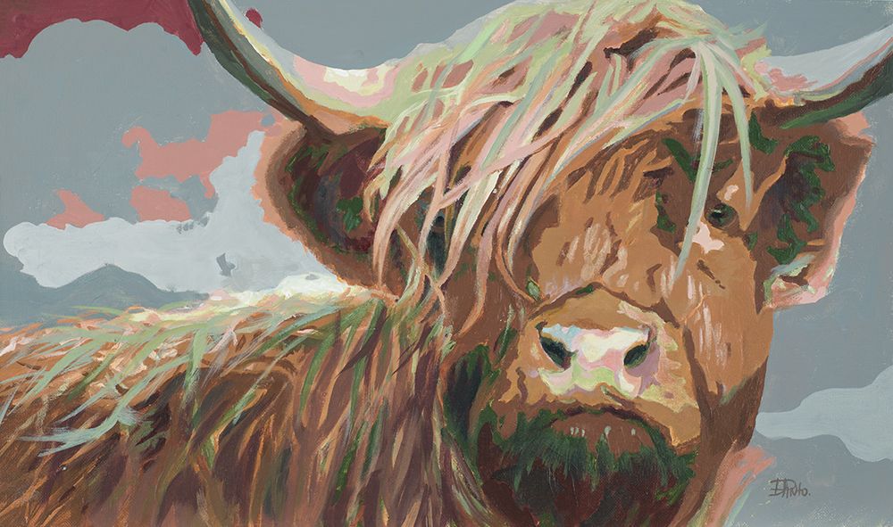 Highland Cow art print by Patricia Pinto for $57.95 CAD