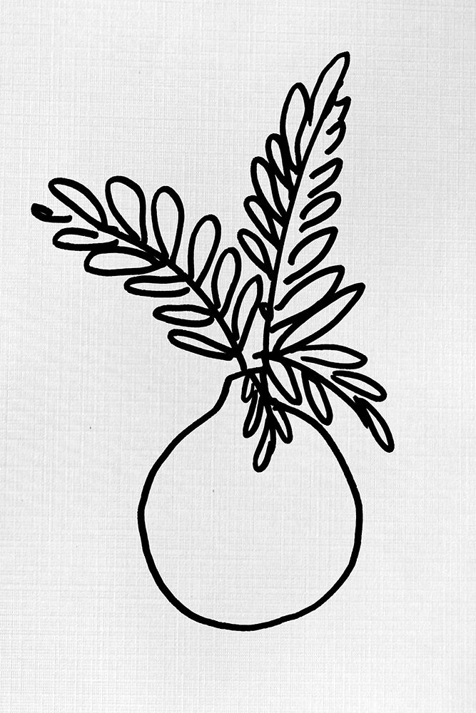 Simply Leaves In Vase III art print by Lanie Loreth for $57.95 CAD