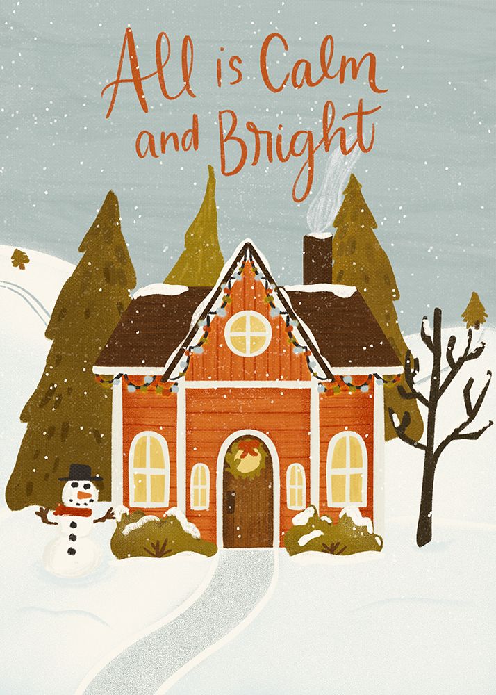 All Is Calm and Bright art print by Angel Nicole for $57.95 CAD