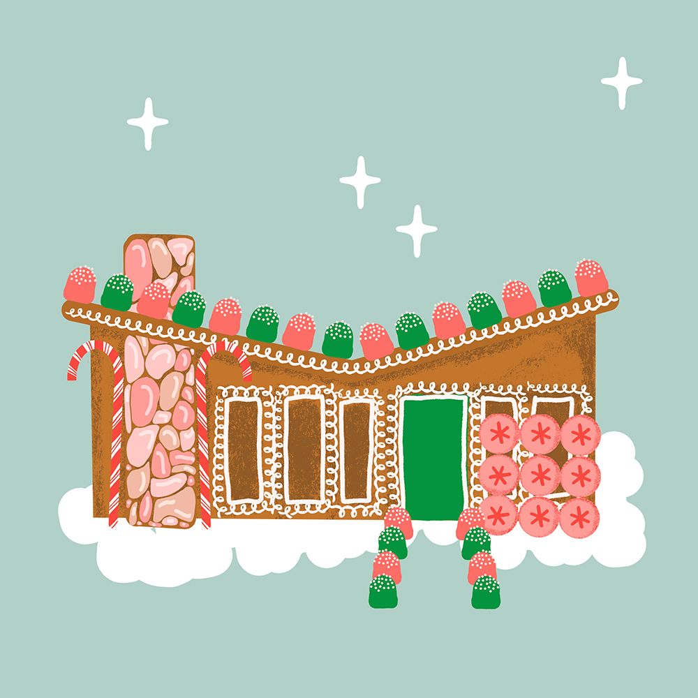 Mid-Century Modern Gingerbread III art print by Jen Bucheli for $57.95 CAD