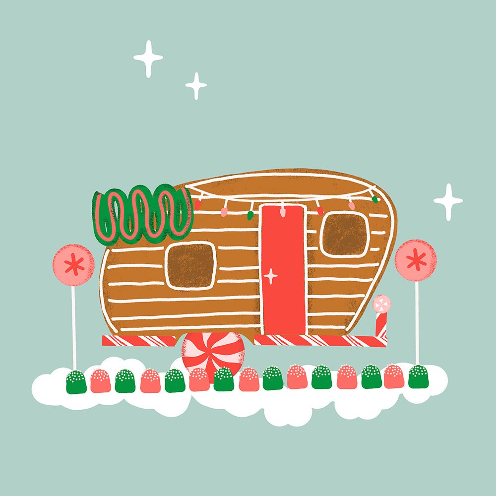 Mid-Century Modern Gingerbread IV art print by Jen Bucheli for $57.95 CAD