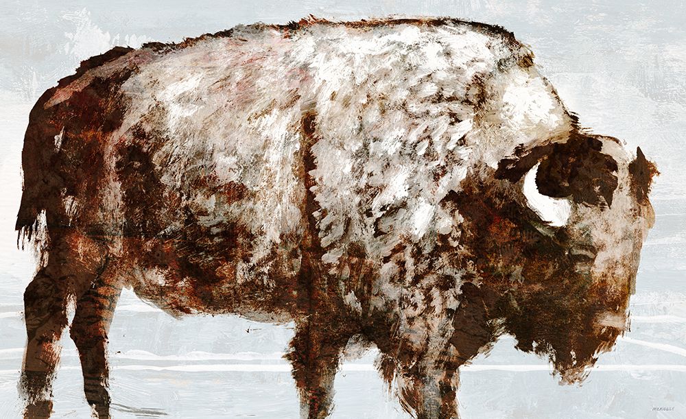Bison art print by Dan Meneely for $57.95 CAD