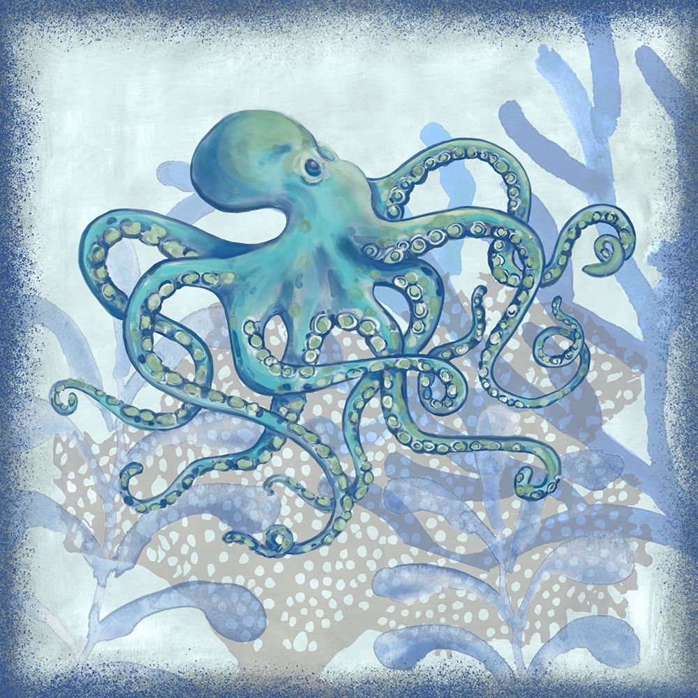 Nautical Life Octopus art print by Erica Christopher for $57.95 CAD