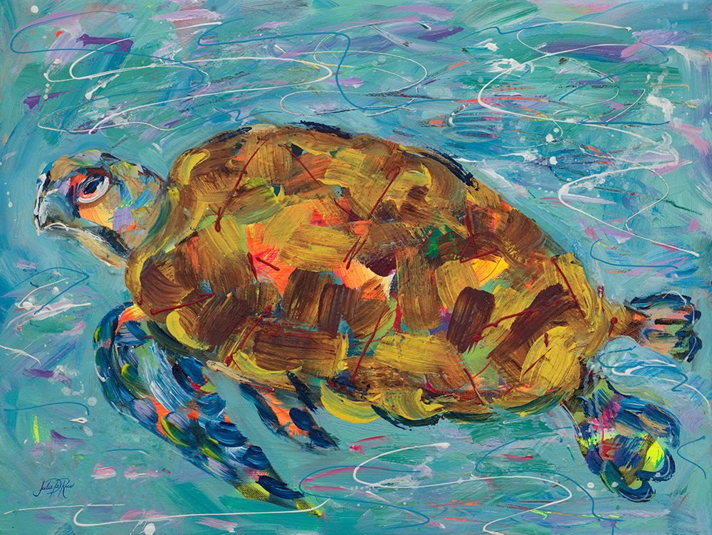 Sea Turtle I art print by Julie DeRice for $57.95 CAD
