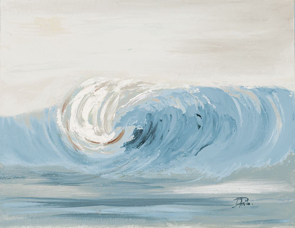The Big Blue Wave art print by Patricia Pinto for $57.95 CAD