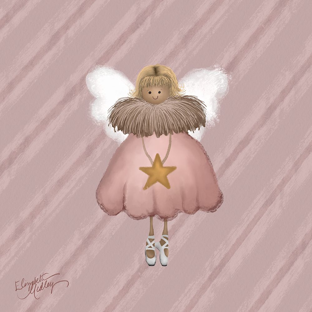 Holiday Angel Ballerina II art print by Elizabeth Medley for $57.95 CAD