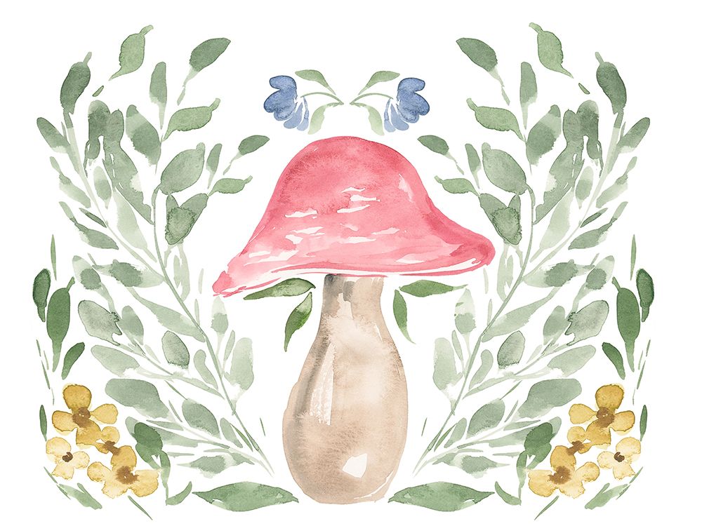 Mushroom Garden I art print by Lucille Price for $57.95 CAD