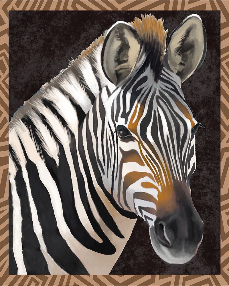 Zebra Portrait Formal art print by Lucca Sheppard for $57.95 CAD