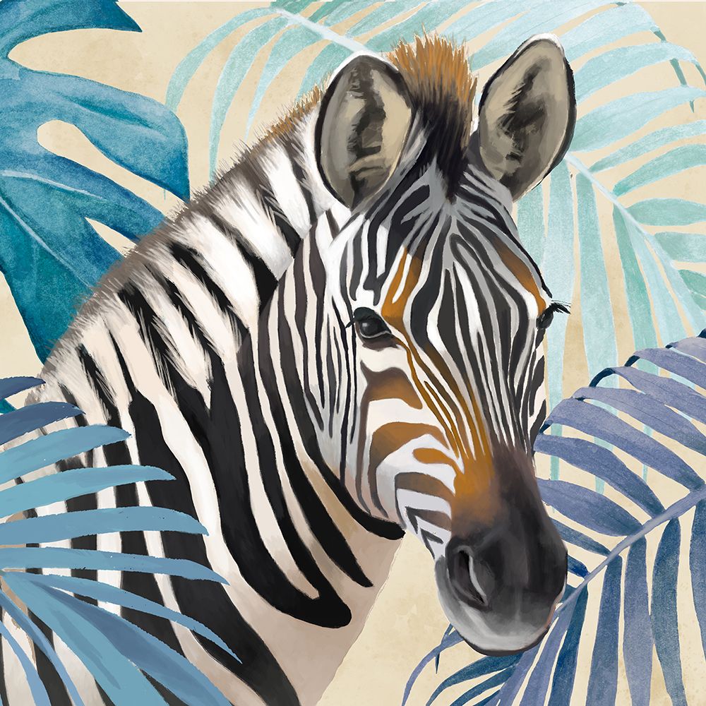 Zebra Close Up Portrait art print by Lucca Sheppard for $57.95 CAD
