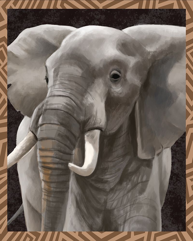 Elephant Portrait Formal art print by Lucca Sheppard for $57.95 CAD