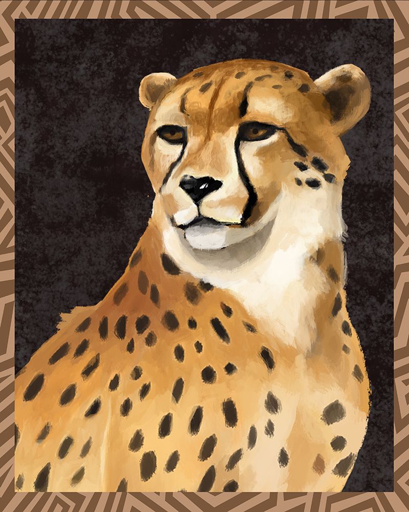 Leopard Portrait Formal art print by Lucca Sheppard for $57.95 CAD