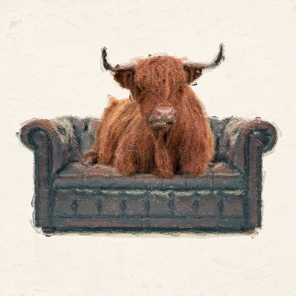 Relaxed Highland Cattle I art print by SD Graphics Studio for $57.95 CAD