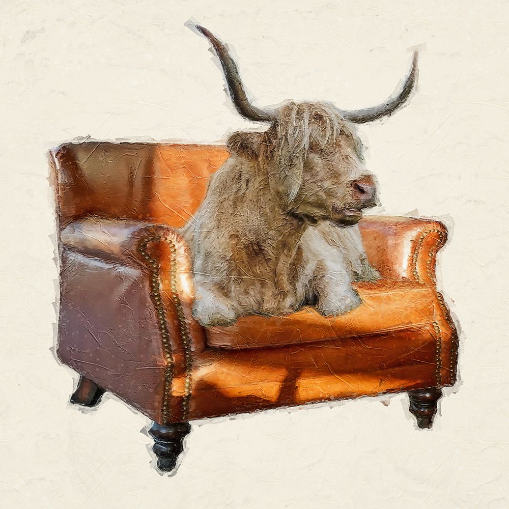 Relaxed Highland Cattle II art print by SD Graphics Studio for $57.95 CAD