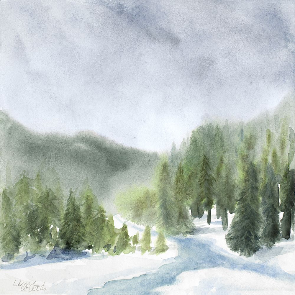 Misty Mountain Morning II art print by Lanie Loreth for $57.95 CAD