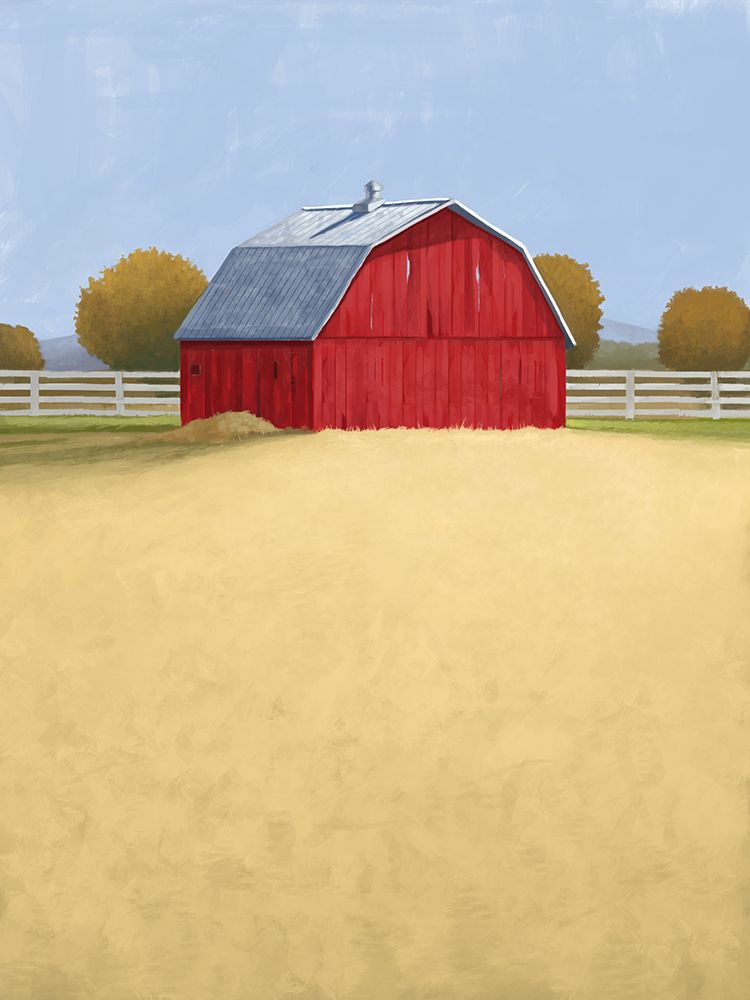 Red Barn art print by Lucca Sheppard for $57.95 CAD