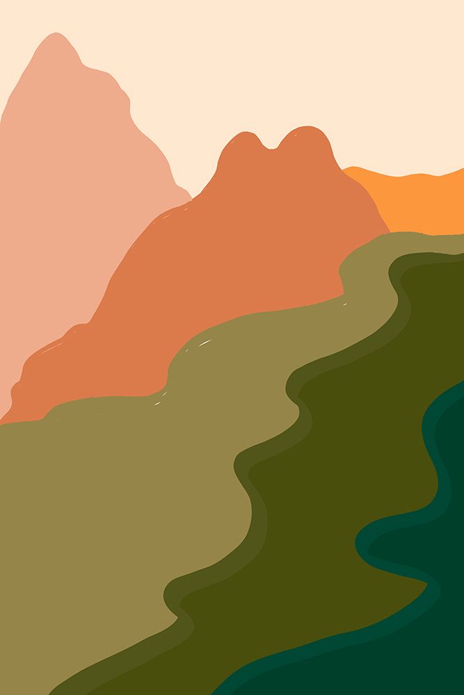 Modern Mountains art print by Emily Navas for $57.95 CAD