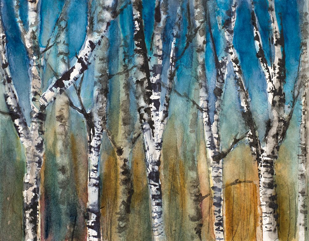 Birch Trees At Dusk art print by Lanie Loreth for $57.95 CAD