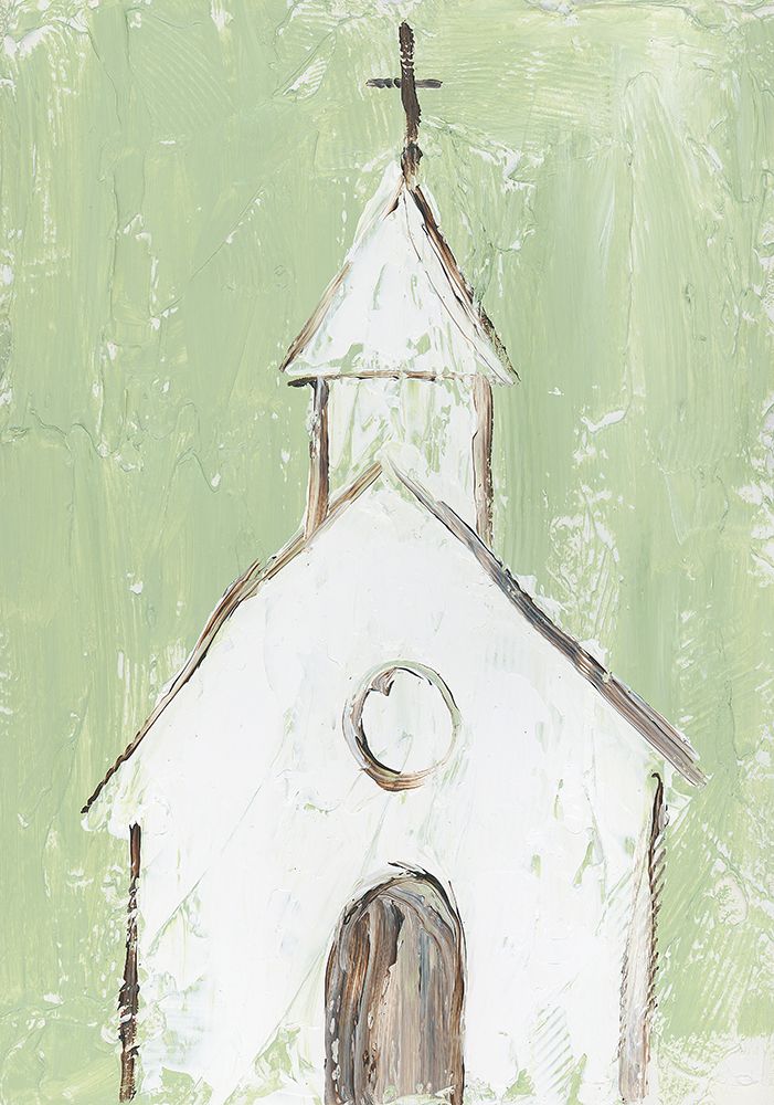 Church on Green art print by Lucille Price for $57.95 CAD