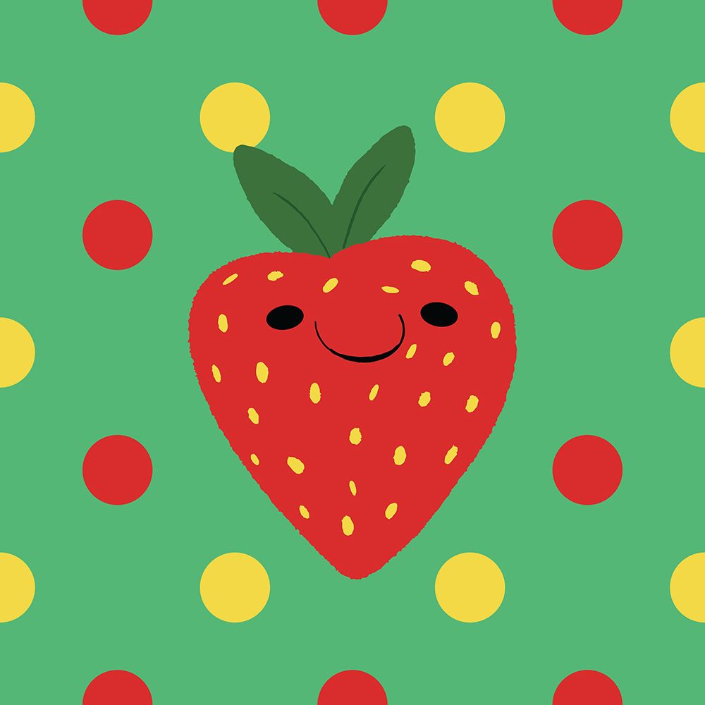 Funny Strawberry art print by Paige Sredenschek for $57.95 CAD