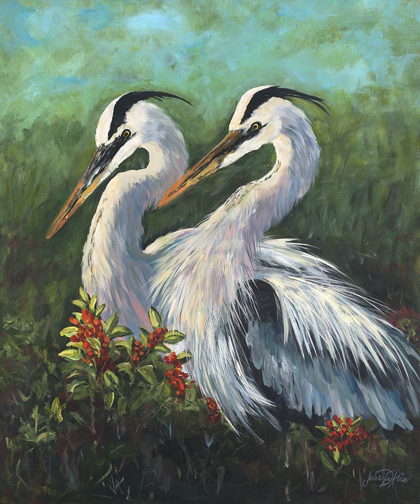 Two Herons art print by Julie DeRice for $57.95 CAD