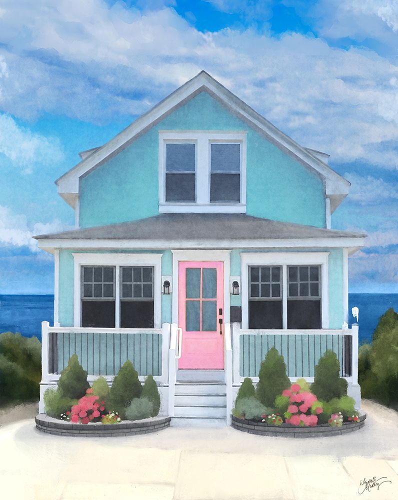Fantasy Beach House art print by Elizabeth Medley for $57.95 CAD