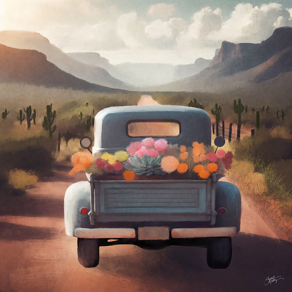 Desert Truck art print by Elizabeth Medley for $57.95 CAD
