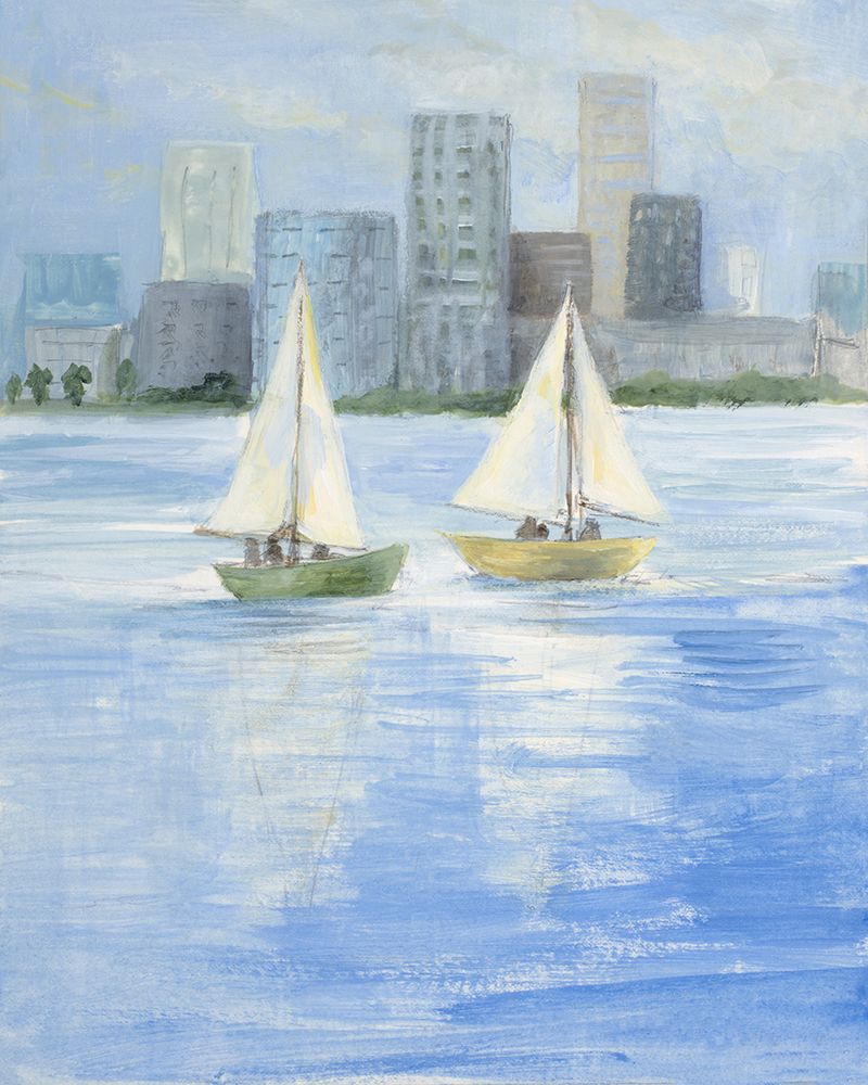 Peaceful City Sailing art print by Lanie Loreth for $57.95 CAD