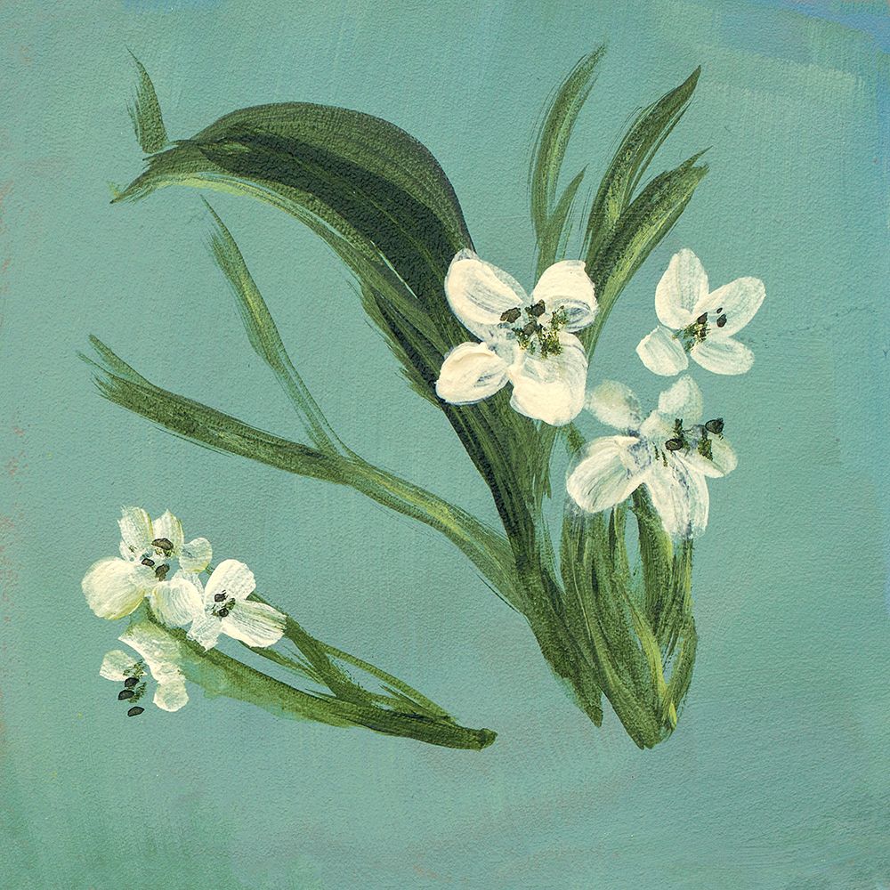 White Tropical Plants I art print by Lanie Loreth for $57.95 CAD