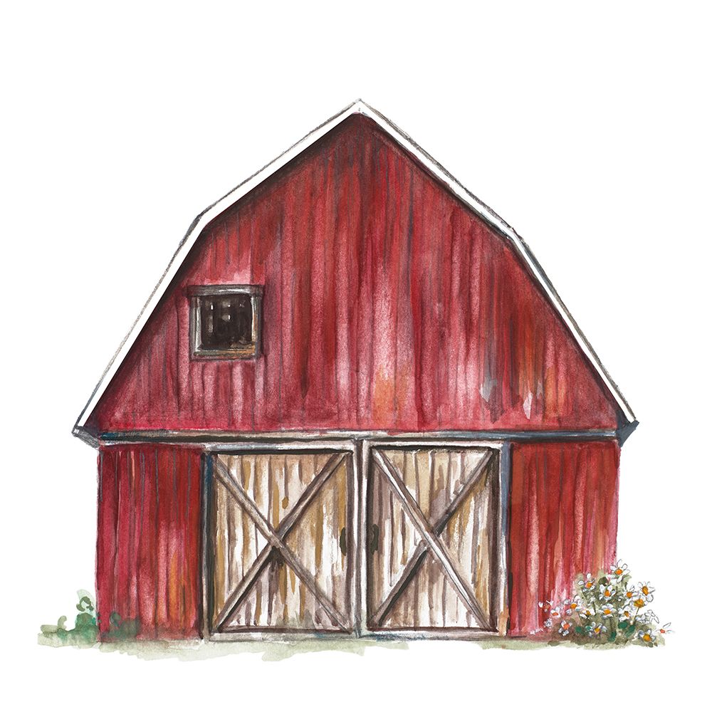 Red Barn II art print by Patricia Pinto for $57.95 CAD