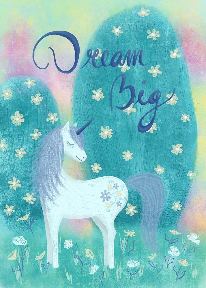 Dream Big Unicorn art print by Bloom Fields for $57.95 CAD