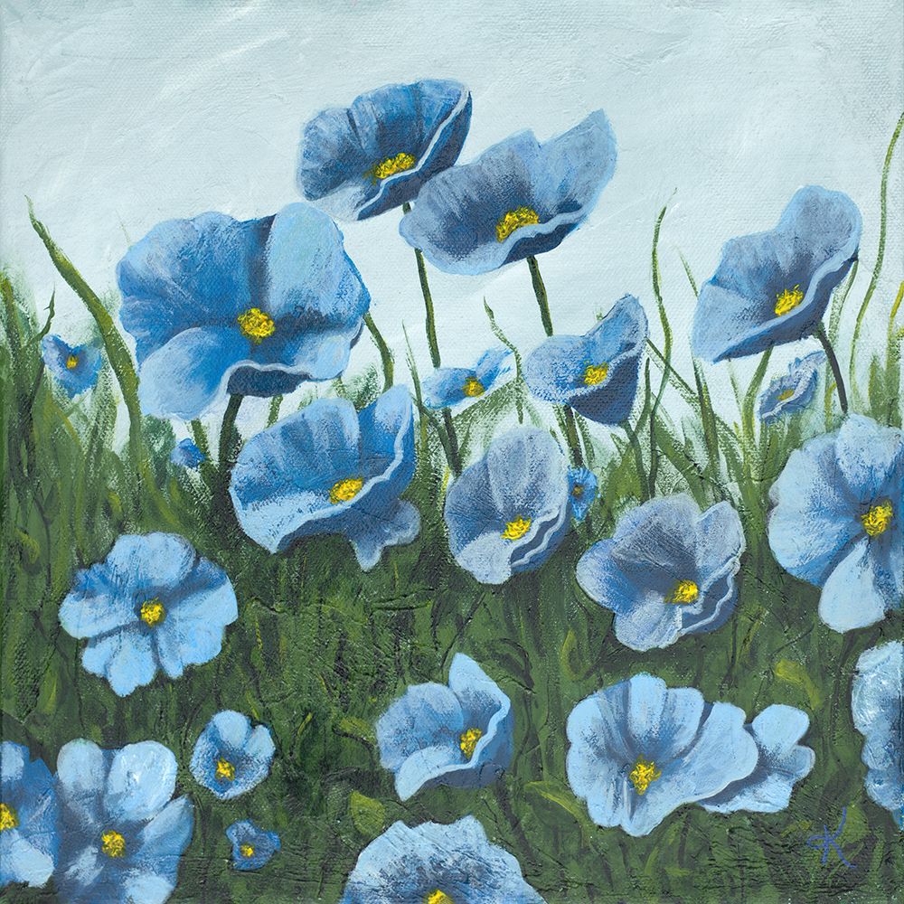 A Walk Through the Poppies II art print by Kelly Elizabeth for $57.95 CAD