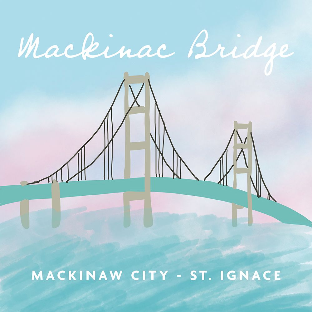 Mackinac Bridge art print by Kali Wilson for $57.95 CAD