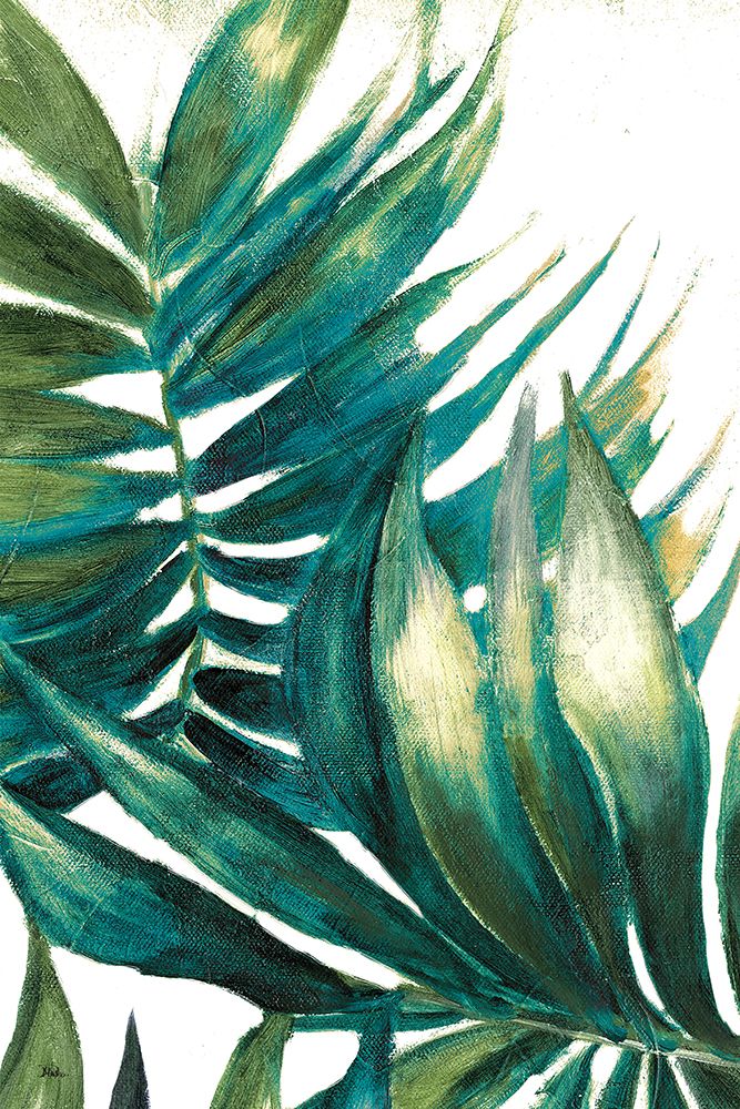 Teal and Green Palms I art print by Patricia Pinto for $57.95 CAD