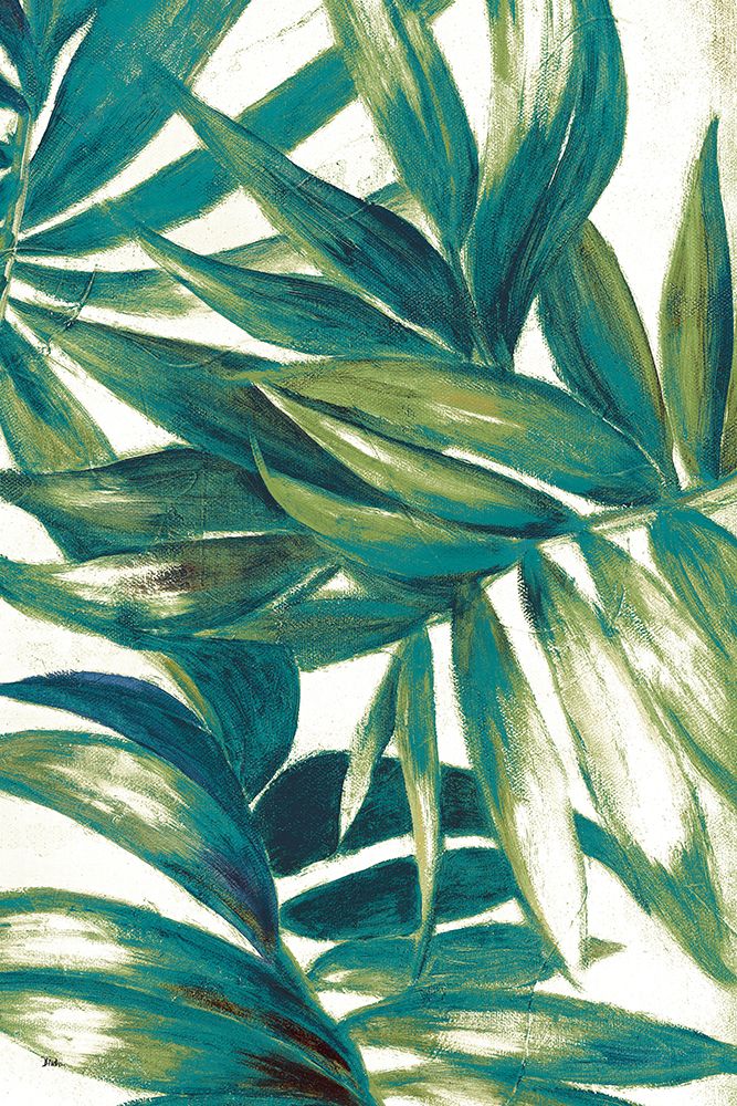 Teal and Green Palms II art print by Patricia Pinto for $57.95 CAD