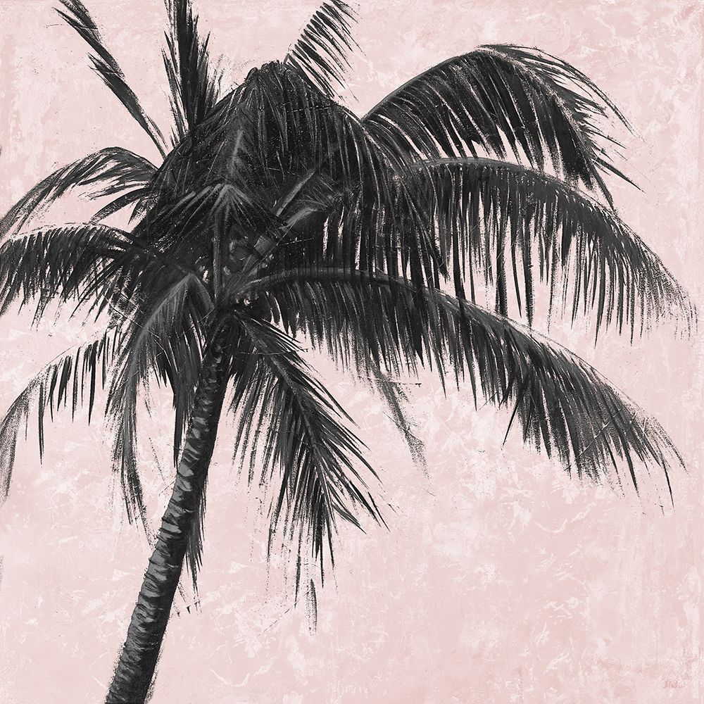 Gray Palm on Pink I art print by Patricia Pinto for $57.95 CAD