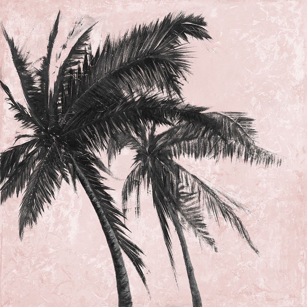 Gray Palm on Pink II art print by Patricia Pinto for $57.95 CAD