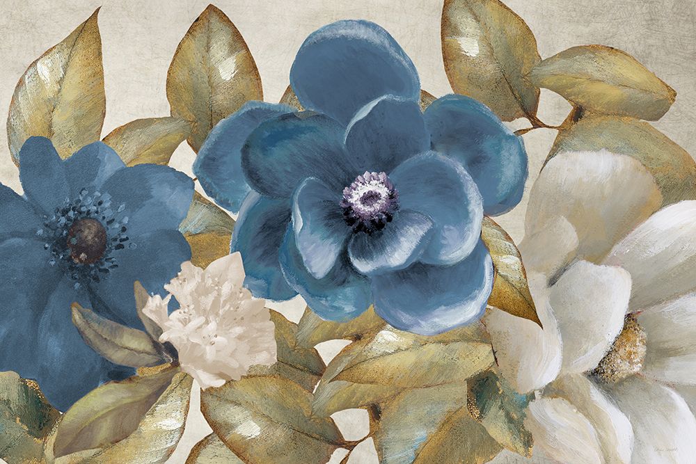 Russio Blue Magnolias art print by Lanie Loreth for $57.95 CAD