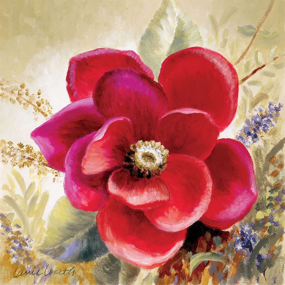 Russio Red Magnolia II art print by Lanie Loreth for $57.95 CAD